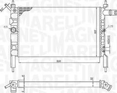 Magneti Marelli 350213193800 - Radiatore, Raffreddamento motore autozon.pro