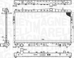 Magneti Marelli 350213197600 - Radiatore, Raffreddamento motore autozon.pro