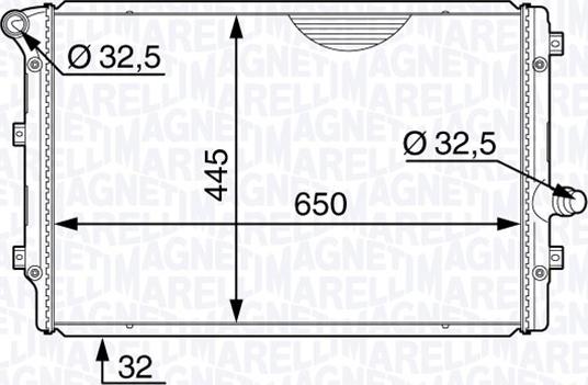 Magneti Marelli 350213144400 - Radiatore, Raffreddamento motore autozon.pro