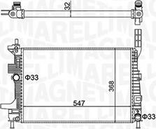 Magneti Marelli 350213159700 - Radiatore, Raffreddamento motore autozon.pro