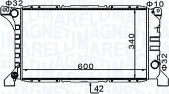 Magneti Marelli 350213154200 - Radiatore, Raffreddamento motore autozon.pro