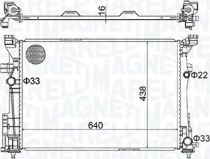 Magneti Marelli 350213158600 - Radiatore, Raffreddamento motore autozon.pro