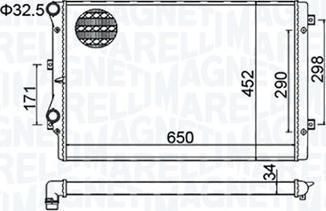 Magneti Marelli 350213157800 - Radiatore, Raffreddamento motore autozon.pro