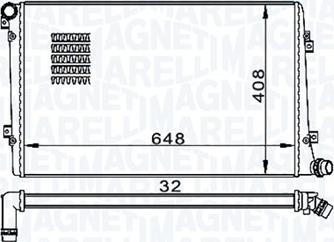 Magneti Marelli 350213157300 - Radiatore, Raffreddamento motore autozon.pro