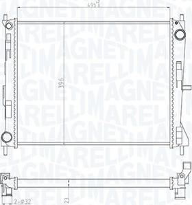 Magneti Marelli 350213165300 - Radiatore, Raffreddamento motore autozon.pro