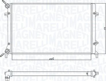 Magneti Marelli 350213166900 - Radiatore, Raffreddamento motore autozon.pro