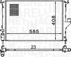 Magneti Marelli 350213160900 - Radiatore, Raffreddamento motore autozon.pro