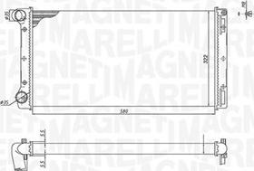 Magneti Marelli 350213168000 - Radiatore, Raffreddamento motore autozon.pro