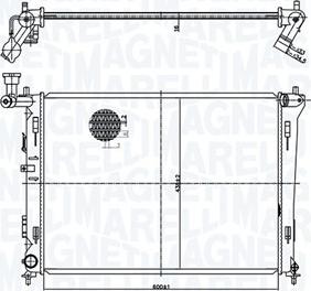 Magneti Marelli 350213168100 - Radiatore, Raffreddamento motore autozon.pro