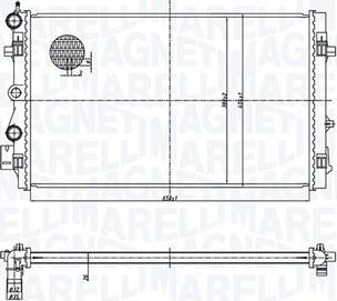 Magneti Marelli 350213167900 - Radiatore, Raffreddamento motore autozon.pro