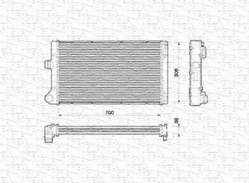 Magneti Marelli 350213167000 - Radiatore, Raffreddamento motore autozon.pro