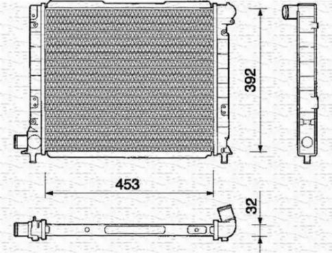 Magneti Marelli 350213109000 - Radiatore, Raffreddamento motore autozon.pro