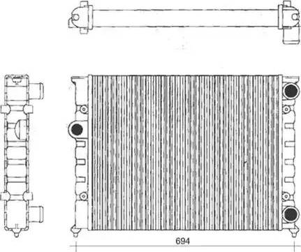 Magneti Marelli 350213104200 - Radiatore, Raffreddamento motore autozon.pro