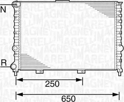 Magneti Marelli 350213100500 - Radiatore, Raffreddamento motore autozon.pro