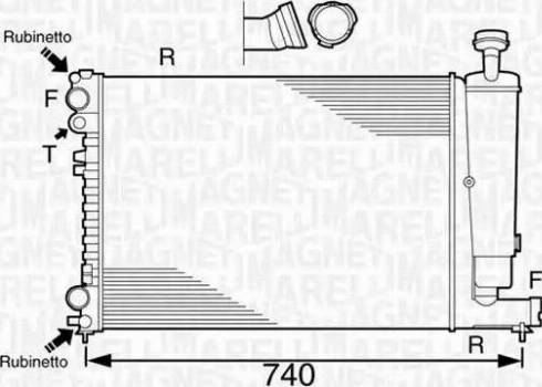 Magneti Marelli 350213102500 - Radiatore, Raffreddamento motore autozon.pro