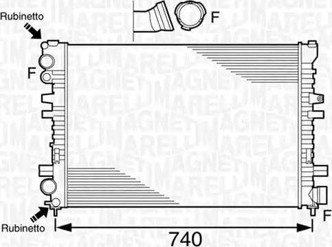 Magneti Marelli 350213102600 - Radiatore, Raffreddamento motore autozon.pro