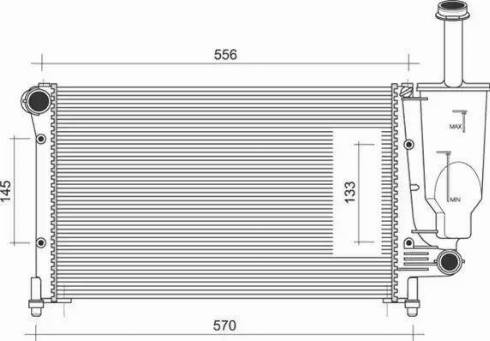 Magneti Marelli 350213107300 - Radiatore, Raffreddamento motore autozon.pro