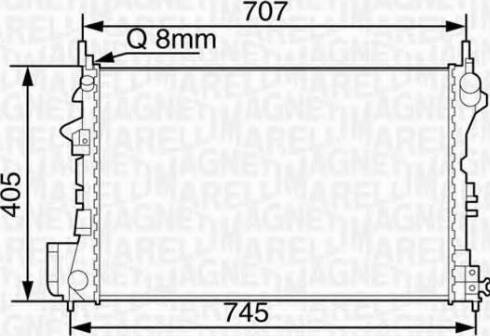 Magneti Marelli 350213114900 - Radiatore, Raffreddamento motore autozon.pro