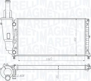 Magneti Marelli 350213114000 - Radiatore, Raffreddamento motore autozon.pro