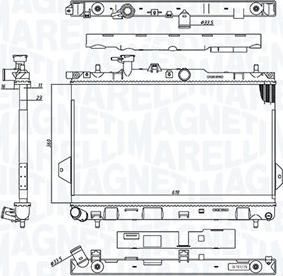 Magneti Marelli 350213110400 - Radiatore, Raffreddamento motore autozon.pro