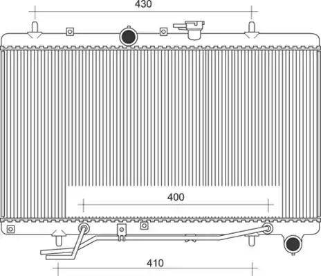 Magneti Marelli 350213110700 - Radiatore, Raffreddamento motore autozon.pro