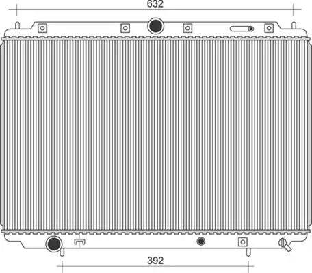 Magneti Marelli 350213111200 - Radiatore, Raffreddamento motore autozon.pro