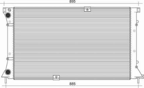 Magneti Marelli 350213113700 - Radiatore, Raffreddamento motore autozon.pro