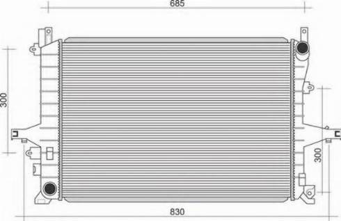 Magneti Marelli 350213117100 - Radiatore, Raffreddamento motore autozon.pro