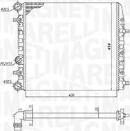 Magneti Marelli 350213184600 - Radiatore, Raffreddamento motore autozon.pro