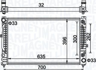 Magneti Marelli 350213185500 - Radiatore, Raffreddamento motore autozon.pro