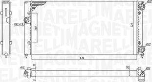 Magneti Marelli 350213185300 - Radiatore, Raffreddamento motore autozon.pro