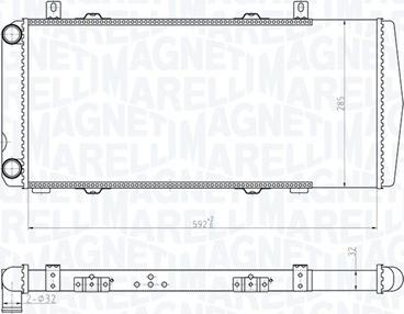 Magneti Marelli 350213180100 - Radiatore, Raffreddamento motore autozon.pro