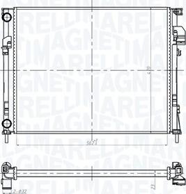 Magneti Marelli 350213181600 - Radiatore, Raffreddamento motore autozon.pro