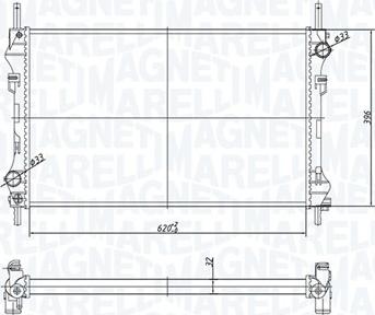 Magneti Marelli 350213183300 - Radiatore, Raffreddamento motore autozon.pro