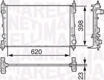 Magneti Marelli 350213131600 - Radiatore, Raffreddamento motore autozon.pro