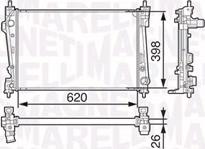 Magneti Marelli 350213131200 - Radiatore, Raffreddamento motore autozon.pro