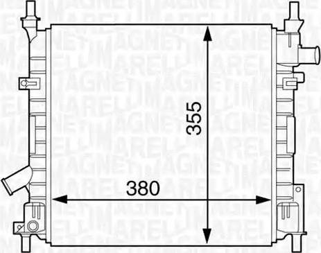 Magneti Marelli 350213124300 - Radiatore, Raffreddamento motore autozon.pro