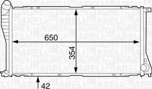 Magneti Marelli 350213124200 - Radiatore, Raffreddamento motore autozon.pro