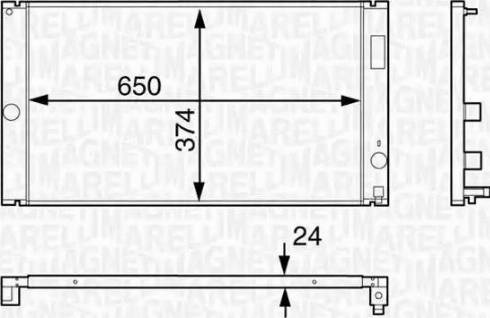 Magneti Marelli 350213126600 - Radiatore, Raffreddamento motore autozon.pro