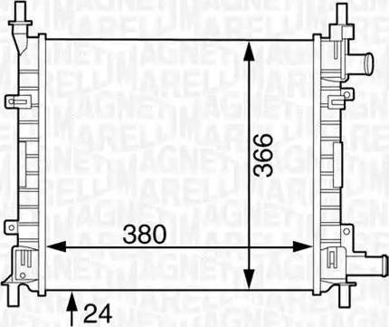 Magneti Marelli 350213121800 - Radiatore, Raffreddamento motore autozon.pro