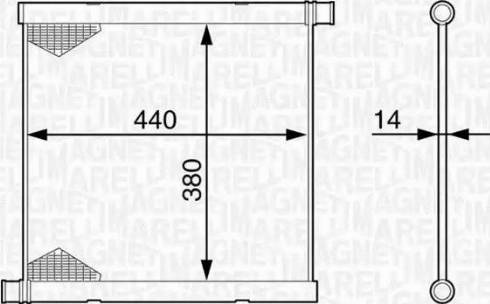 Magneti Marelli 350213128200 - Radiatore, Raffreddamento motore autozon.pro