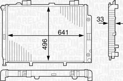 Magneti Marelli 350213123100 - Radiatore, Raffreddamento motore autozon.pro