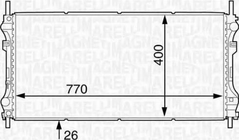 Magneti Marelli 350213122500 - Radiatore, Raffreddamento motore autozon.pro