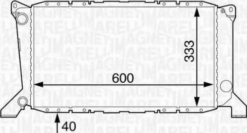 Magneti Marelli 350213122200 - Radiatore, Raffreddamento motore autozon.pro