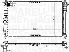 Magneti Marelli 350213174900 - Radiatore, Raffreddamento motore autozon.pro