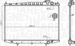 Magneti Marelli 350213174500 - Radiatore, Raffreddamento motore autozon.pro