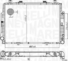 Magneti Marelli 350213174700 - Radiatore, Raffreddamento motore autozon.pro