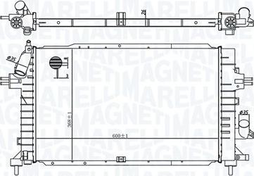 Magneti Marelli 350213176100 - Radiatore, Raffreddamento motore autozon.pro