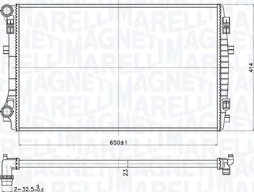 Magneti Marelli 350213173400 - Radiatore, Raffreddamento motore autozon.pro