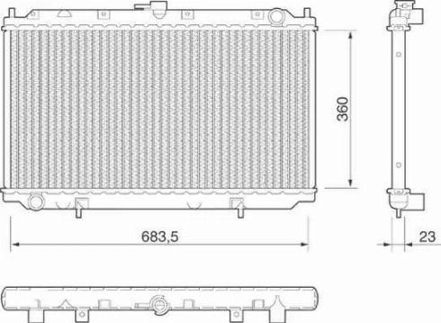 Magneti Marelli 350213806000 - Radiatore, Raffreddamento motore autozon.pro